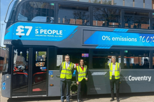 Former National Express Coventry director is honoured in bus naming