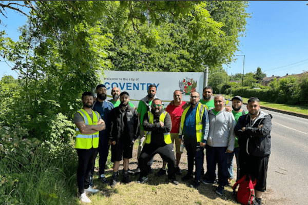 Birmingham Central charity walkers