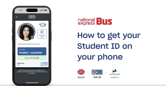 Student IDs hit the road: National Express West Midlands now accepts Yoti’s digital Student IDs 