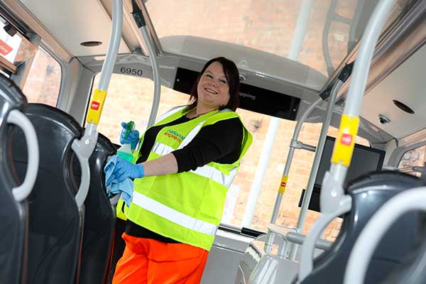 Bus cleaning
