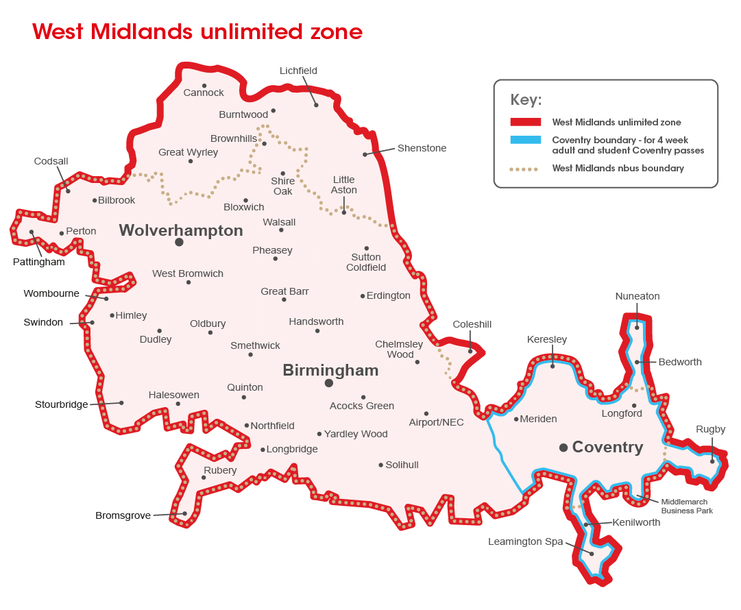 Our Operating Area NX Bus West Midlands Our Operating Area NX Bus West Midlands